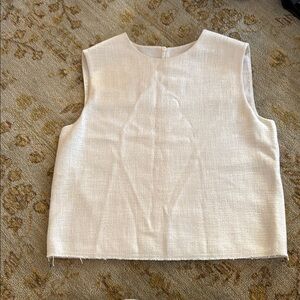 Elegant White Sleeveless Top